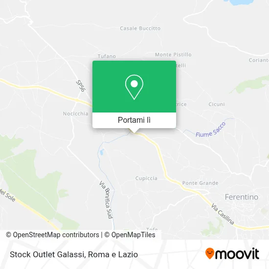 Mappa Stock Outlet Galassi