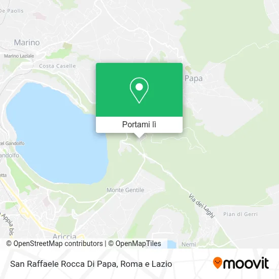 Mappa San Raffaele Rocca Di Papa