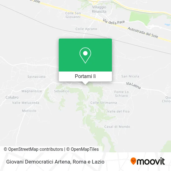 Mappa Giovani Democratici Artena