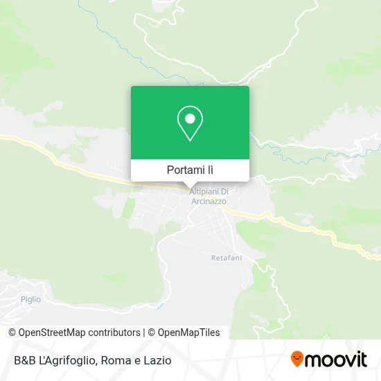 Mappa B&B L'Agrifoglio