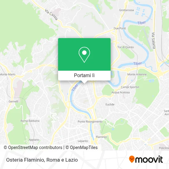 Mappa Osteria Flaminio