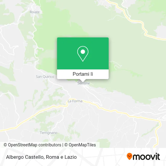 Mappa Albergo Castello