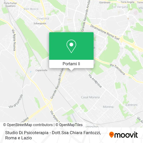 Mappa Studio Di Psicoterapia - Dott.Ssa Chiara Fantozzi