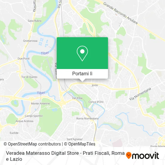 Mappa Veradea Materasso Digital Store - Prati Fiscali