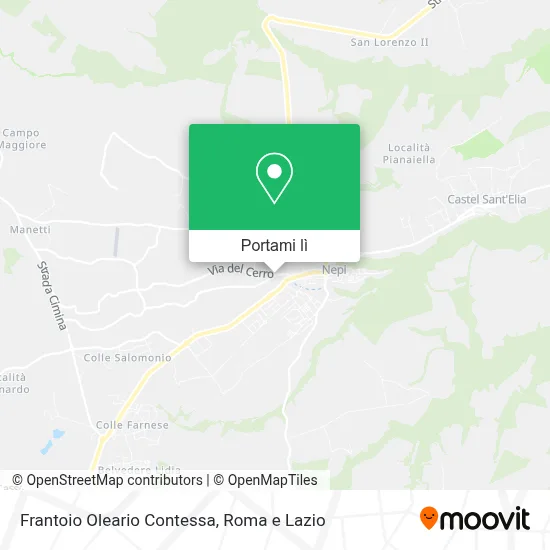 Mappa Frantoio Oleario Contessa