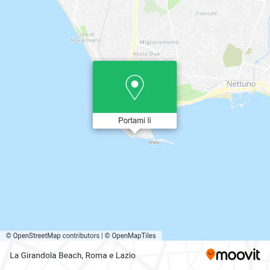 Mappa La Girandola Beach