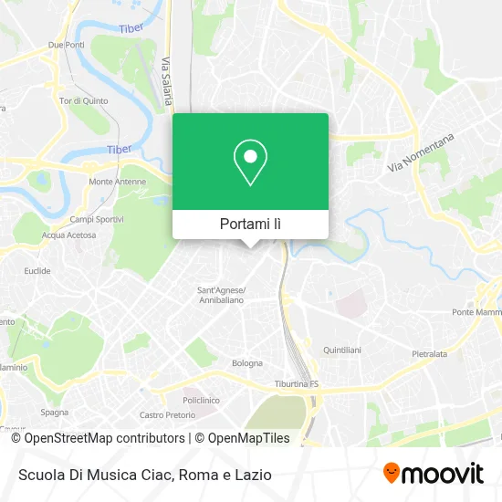 Mappa Scuola Di Musica Ciac