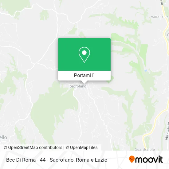 Mappa Bcc Di Roma - 44 - Sacrofano