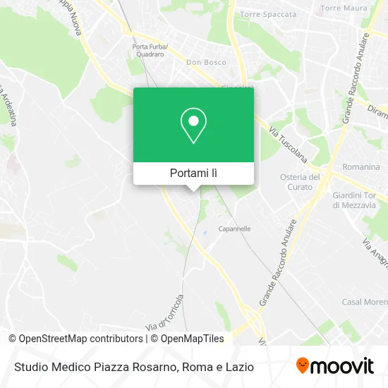 Mappa Studio Medico Piazza Rosarno