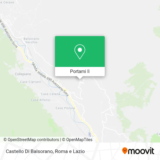 Mappa Castello Di Balsorano