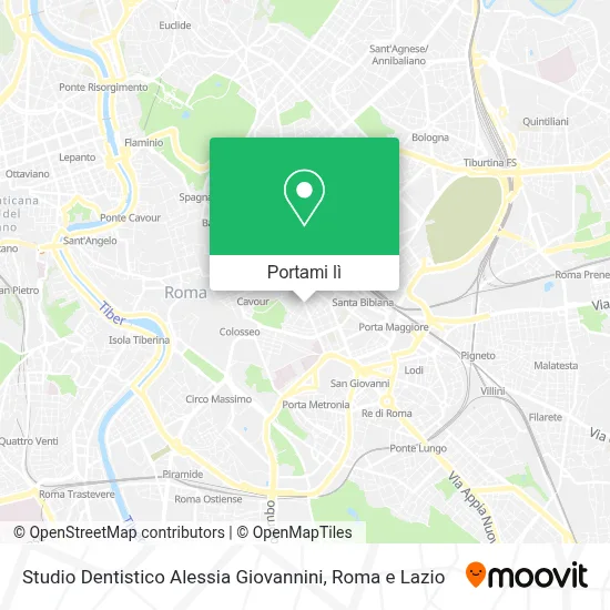Mappa Studio Dentistico Alessia Giovannini