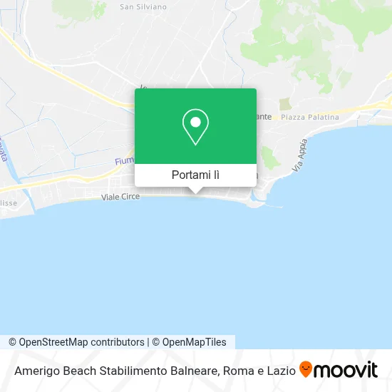 Mappa Amerigo Beach Stabilimento Balneare