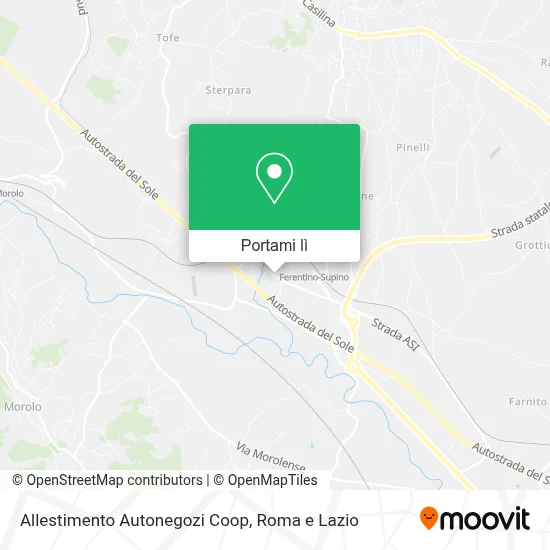 Mappa Allestimento Autonegozi Coop
