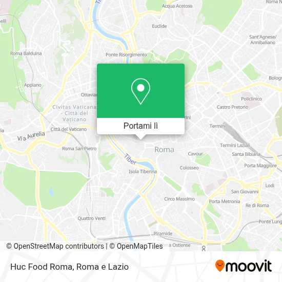 Mappa Huc Food Roma