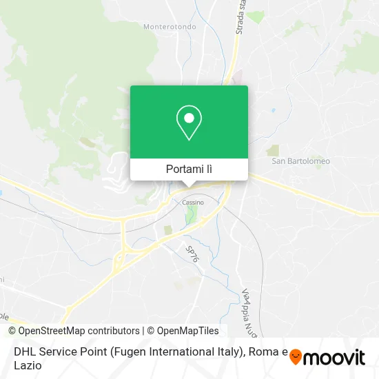 Mappa DHL Service Point (Fugen International Italy)