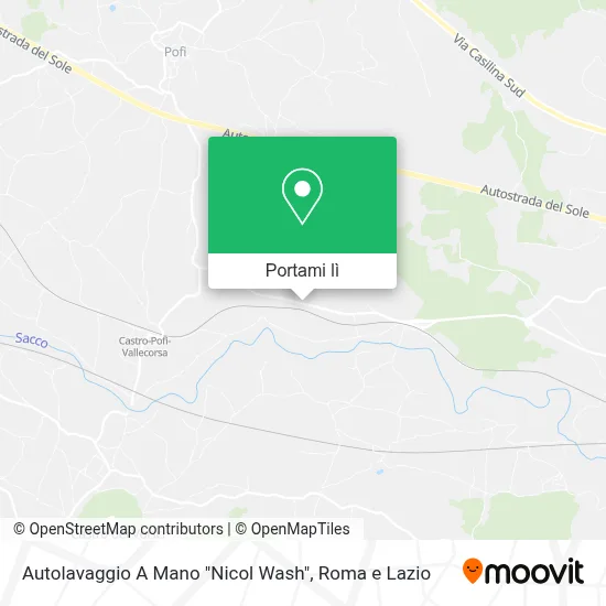 Mappa Autolavaggio A Mano "Nicol Wash"