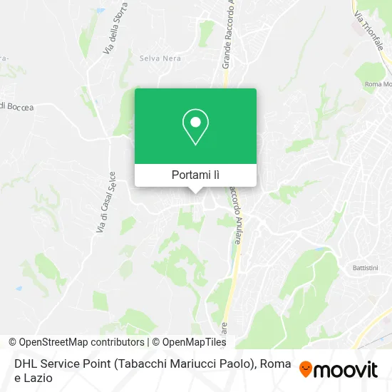Mappa DHL Service Point (Tabacchi Mariucci Paolo)