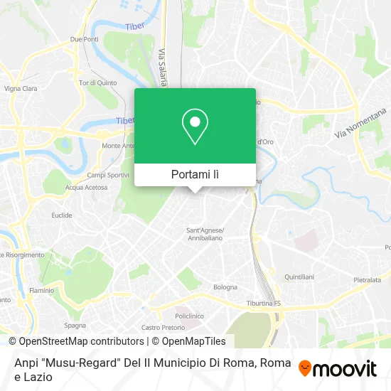 Mappa Anpi "Musu-Regard" Del II Municipio Di Roma