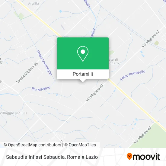 Mappa Sabaudia Infissi Sabaudia