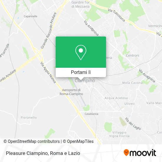 Mappa Pleasure Ciampino