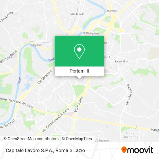 Mappa Capitale Lavoro S.P.A.