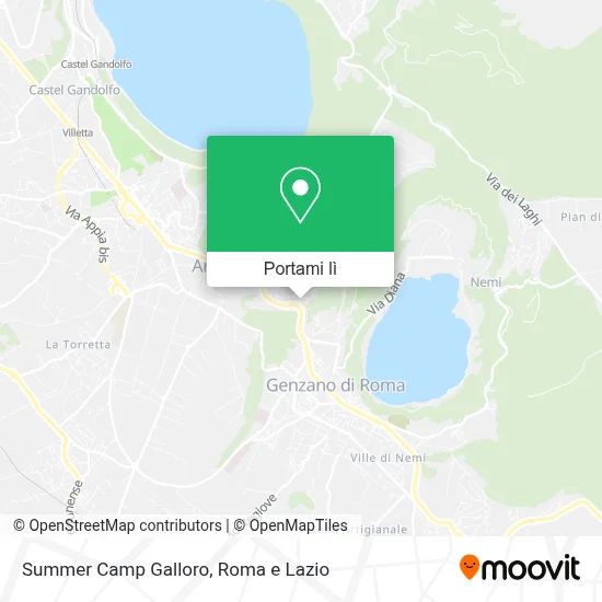 Mappa Summer Camp Galloro