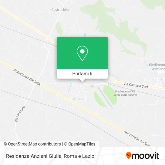 Mappa Residenza Anziani Giulia