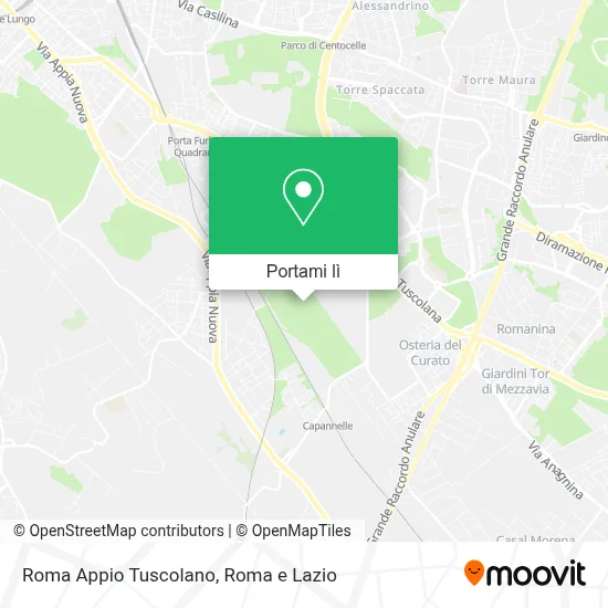 Mappa Roma Appio Tuscolano
