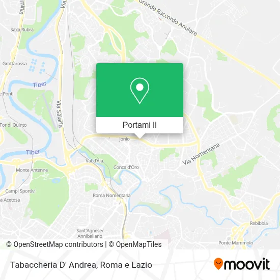 Mappa Tabaccheria D' Andrea