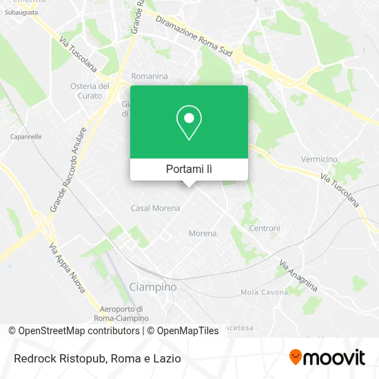 Mappa Redrock Ristopub