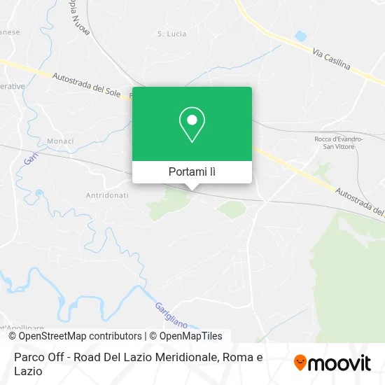 Mappa Parco Off - Road Del Lazio Meridionale