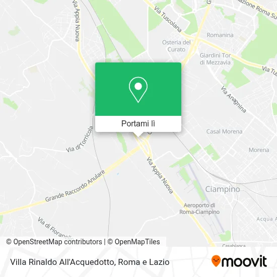 Mappa Villa Rinaldo All'Acquedotto