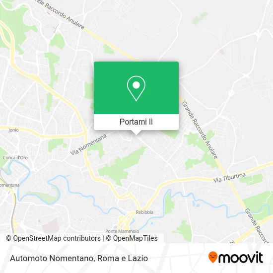 Mappa Automoto Nomentano