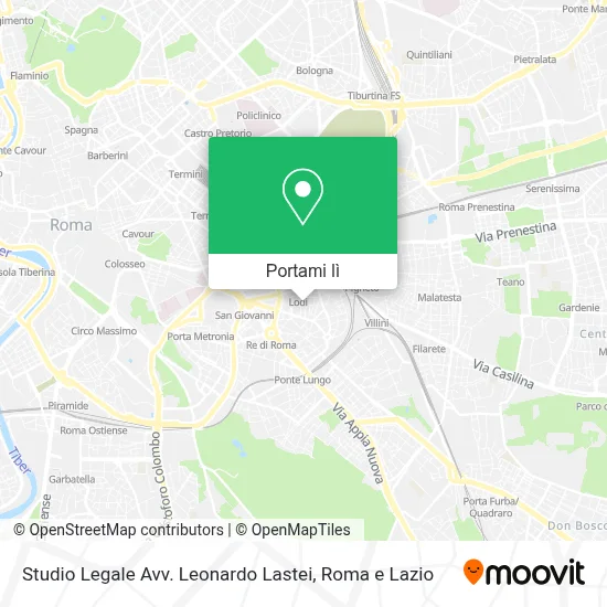 Mappa Studio Legale Avv. Leonardo Lastei
