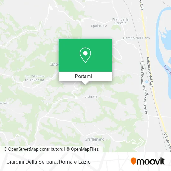 Mappa Giardini Della Serpara