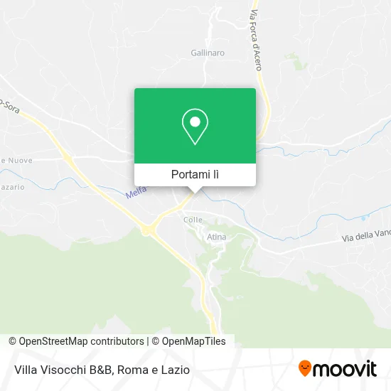 Mappa Villa Visocchi B&B