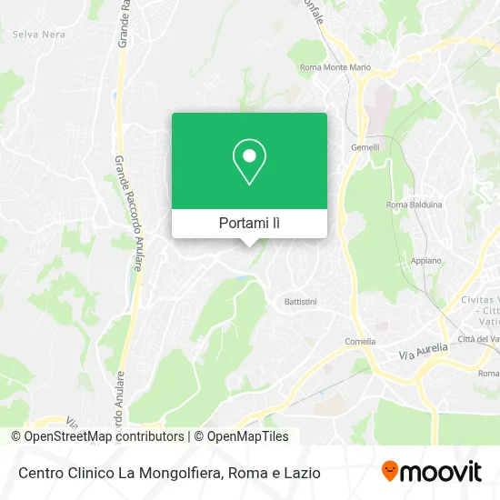 Mappa Centro Clinico La Mongolfiera