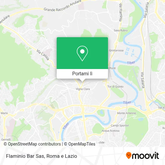 Mappa Flaminio Bar Sas