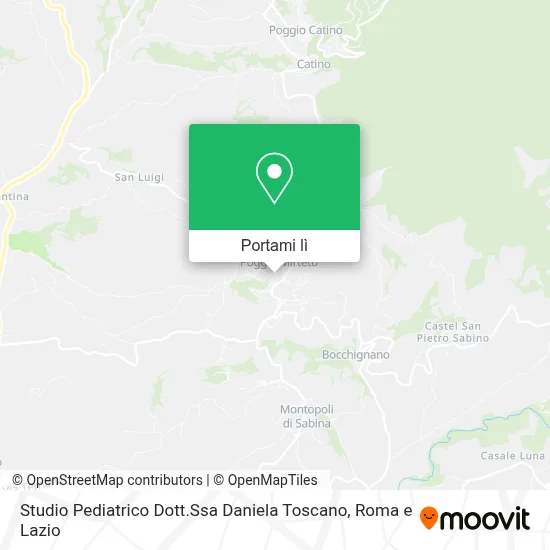 Mappa Studio Pediatrico Dott.Ssa Daniela Toscano