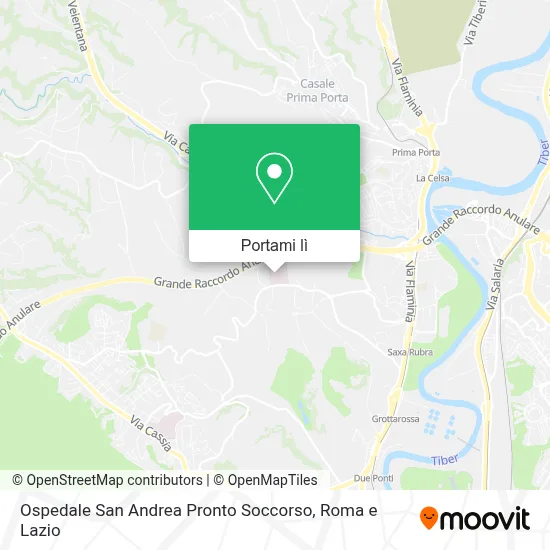 Mappa Ospedale San Andrea Pronto Soccorso
