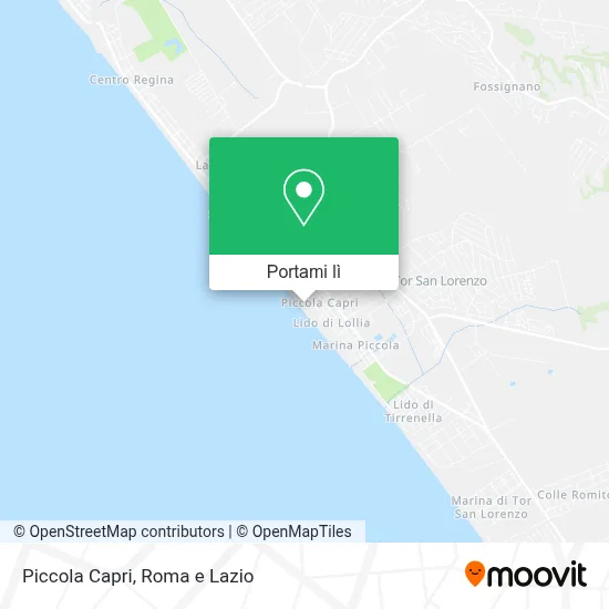 Mappa Piccola Capri