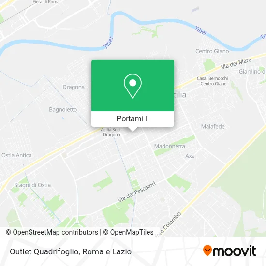 Mappa Outlet Quadrifoglio