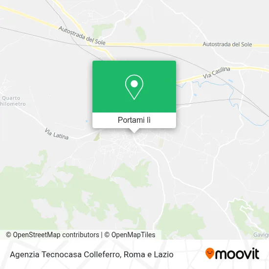Mappa Agenzia Tecnocasa Colleferro