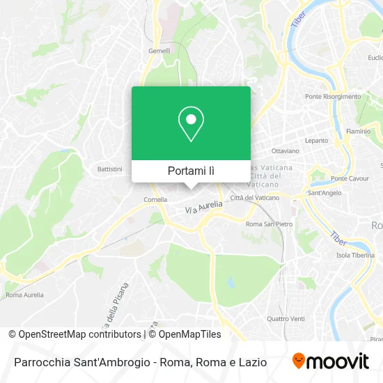 Mappa Parrocchia Sant'Ambrogio - Roma