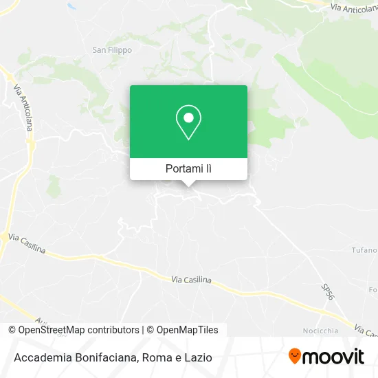 Mappa Accademia Bonifaciana