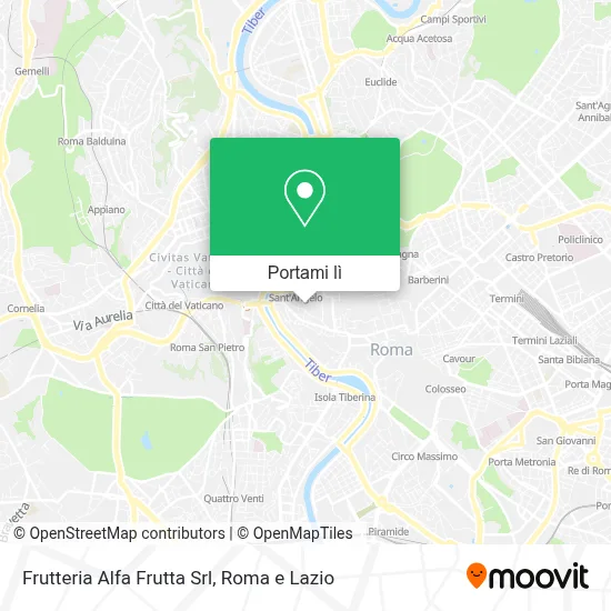 Mappa Frutteria Alfa Frutta Srl