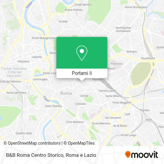 Mappa B&B Roma Centro Storico