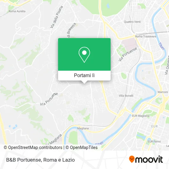 Mappa B&B Portuense