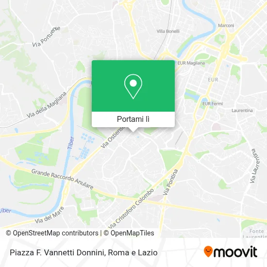 Mappa Piazza F. Vannetti Donnini