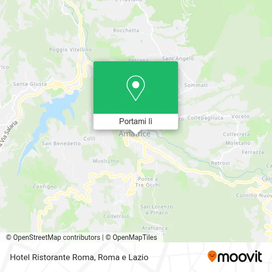 Mappa Hotel Ristorante Roma